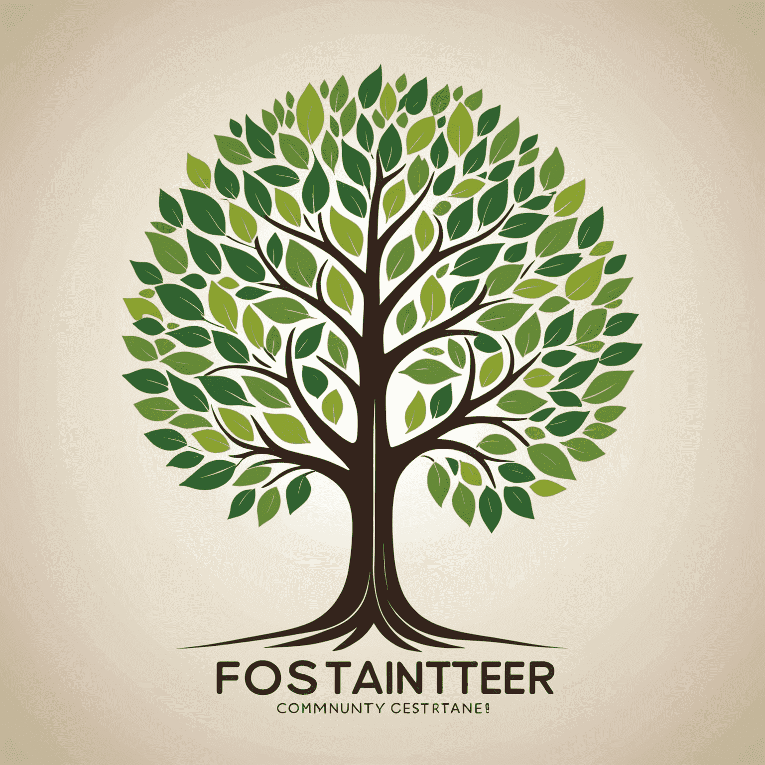 Fostainter logo - A stylized tree with community members as leaves, symbolizing growth and collaboration