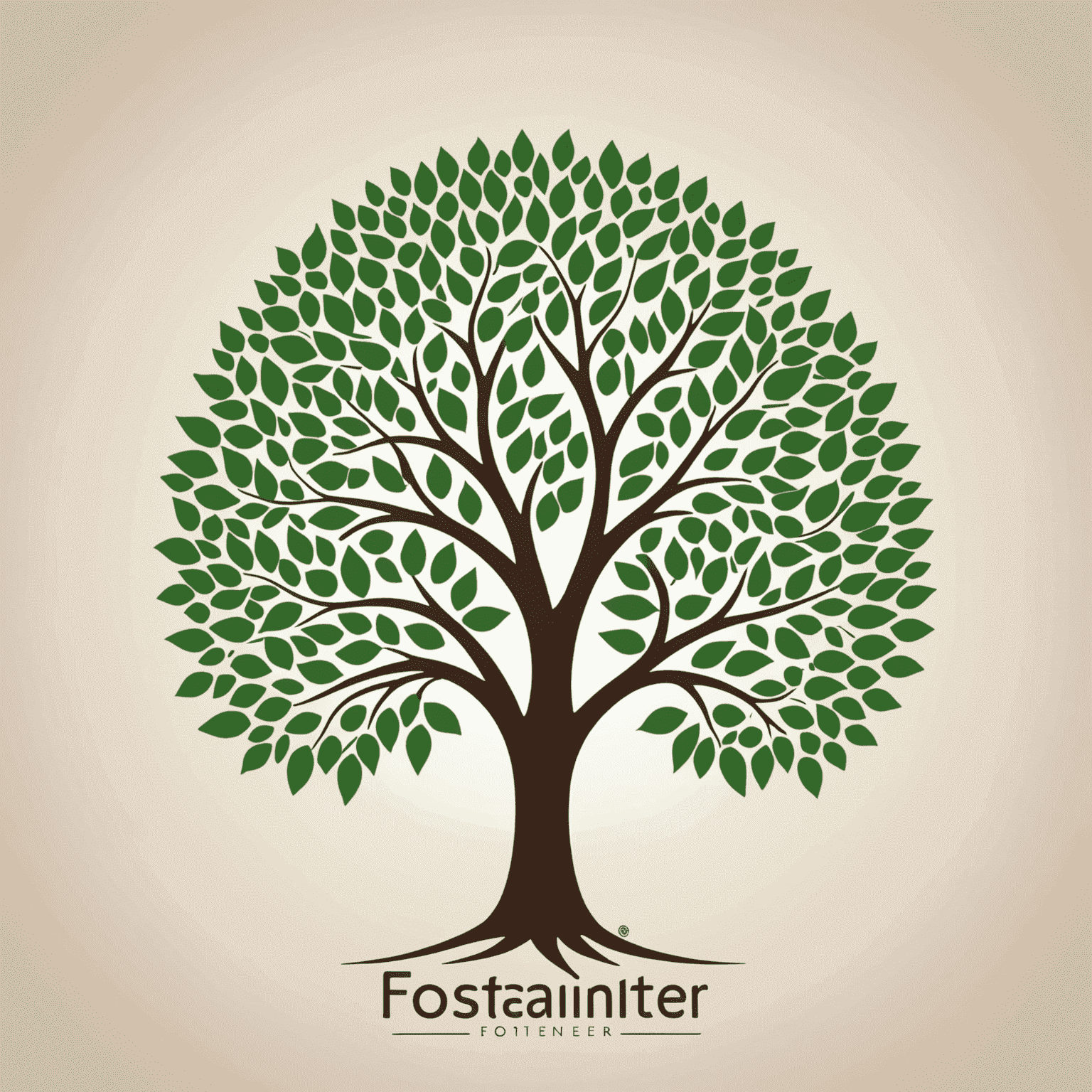 Fostainter logo - A stylized tree with community members as leaves, symbolizing growth and collaboration